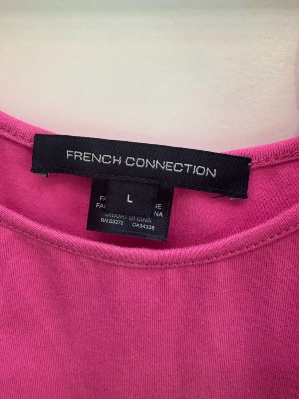 French Connection Fuchsia Ruffle Sleeve Tank - Picture 2 of 4